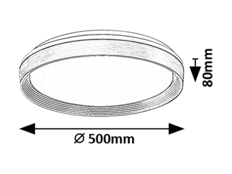 Stropné svietidlo Rabalux 71308 LED 48W 3000lm 3000/4000/6500K 230V IP20